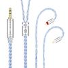Yinyoo Earphone To KBEAR ST16 KBX4990 5N Single Crystal Copper Silver Plated Earphone Improved Sound Earphone Monitor Upgrade Cable To Cable, 0.78mm