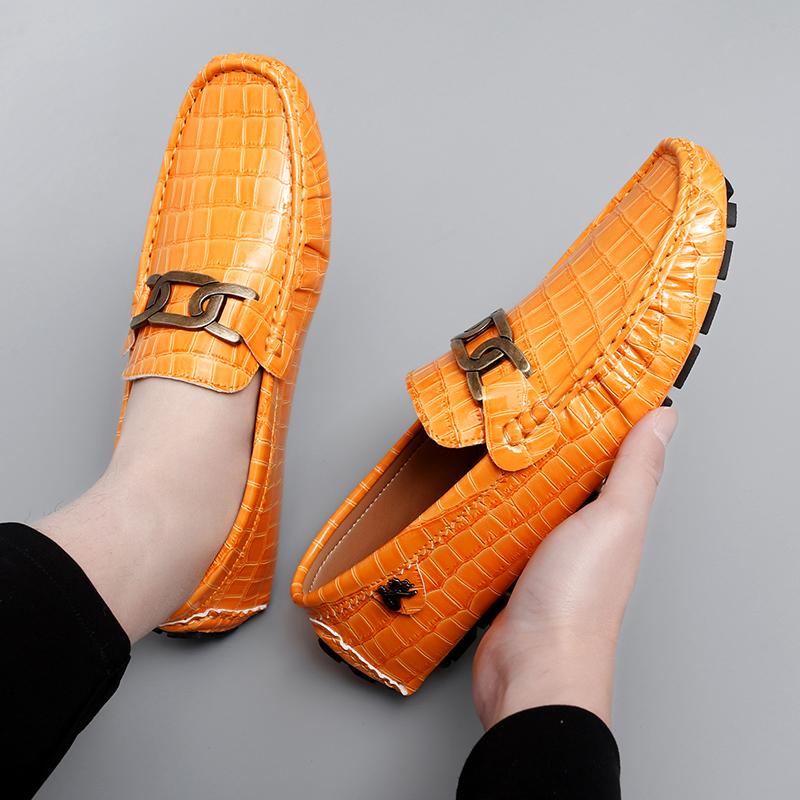 Женские удобные туфли на плоской подошве, мужские мокасины, лоферы, туфли для вождения, повседневные, без застежек, унисекс, большие размеры, фиолетовые, черные, зеленые, синие, кожаные туфли