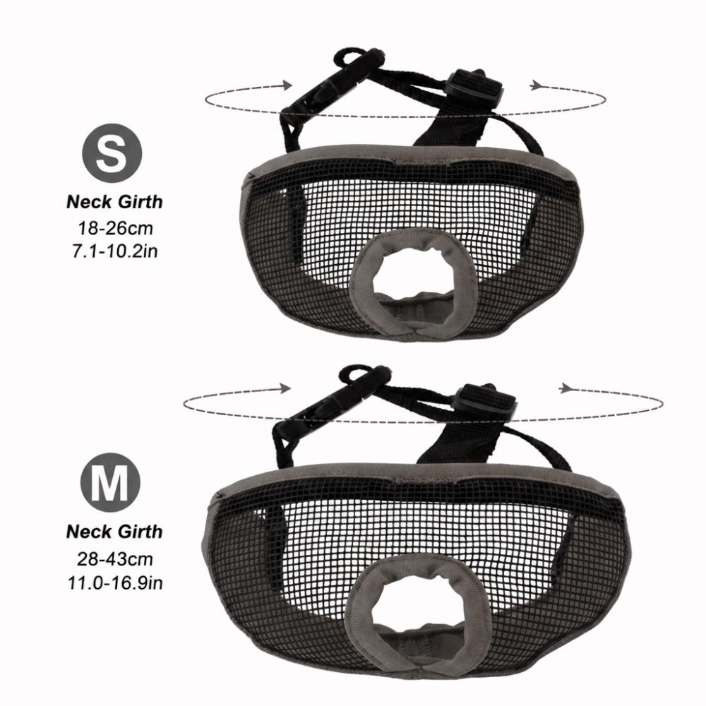 Soft Dog Mouth Guard Breathable Short Snout Dog Muzzle Easy Wear Short Snout Muzzle Lick Stop