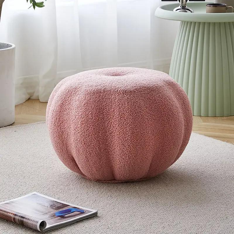 Диван-табурет Nordic Pumpkin, пуф, подставка для ног, журнальный столик, приставной круглый табурет, табурет для пеленания обуви, гостиная