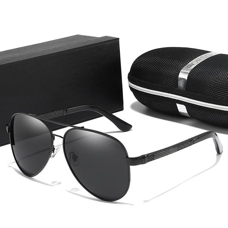AIHQR1 Car Polarized Sunglasses Silicone Nose Pad Sunglasses For Porsche Cayenne Panamera Macan 911 718 Taycan Boxster Cayman 918 Pajun