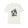 X M.C. ESCHER Heritage SS25 Casual Fashion Letter Short Sleeve T-Shirt Men Tops Cloud-White F11M538102F-WT