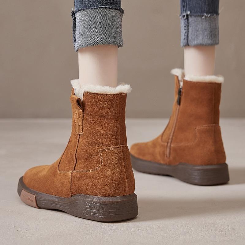 Кожаные ботинки Martin, зимние ботинки, хлопковая обувь