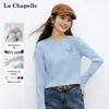 Женская футболка La Chapelle из чистого хлопка с длинным рукавом