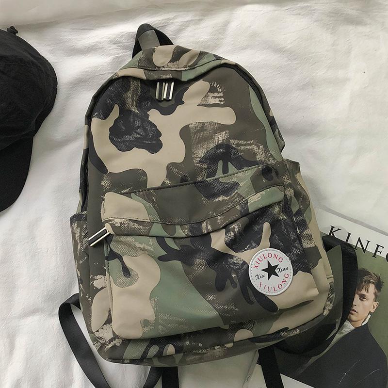 Children's Schoolbags College Students Boys High School Students Camouflage Backpack Junior High School Students Primary School Students