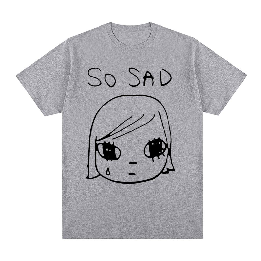 Japanese Party Retro Minimalist Print Cotton Tshirt Unisexs and Womens Summer Style New Product Casual Streetwear