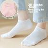 Women's Socks, 10 Pairs, Cotton Mesh Socks, Summer Thin Style, Sweat-Absorbing And Breathable, Ladies' Shallow Boat Socks, Short Socks, Style Three