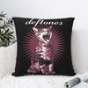Deftones Cat Square Pillow Cases Metal Punk Rock Music Cushion Cover Fashion Polyester Decor Pillowcase For Home 40*40Cm