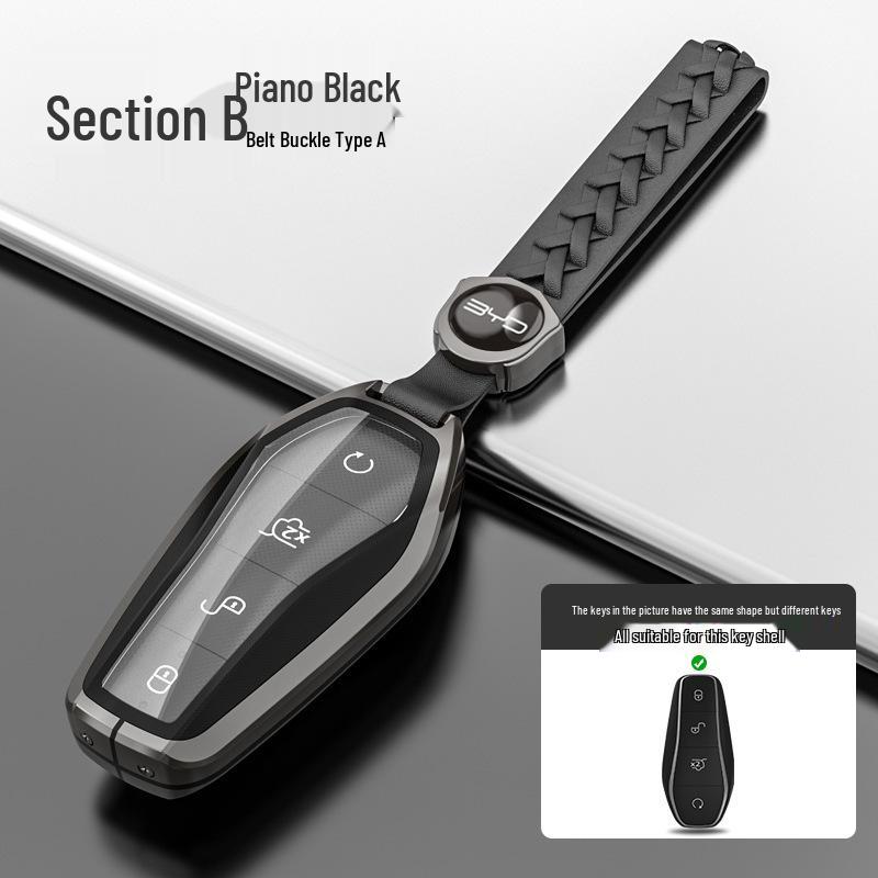 Чехол для ключей BYD: Совместим с Song Pro Plus, Yuan DMI, Dolphin, Han, Tang, Qin, Seal и Destroyer 05 Защитный чехол.