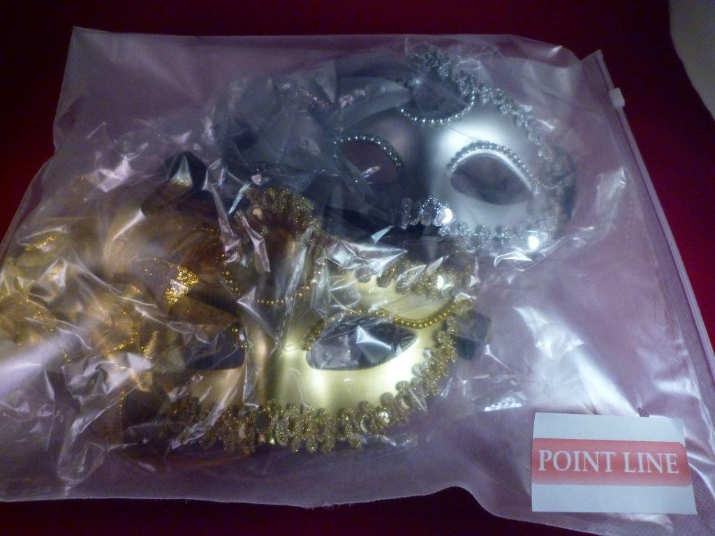 Маска в венецианском стиле золото серебро 121 &