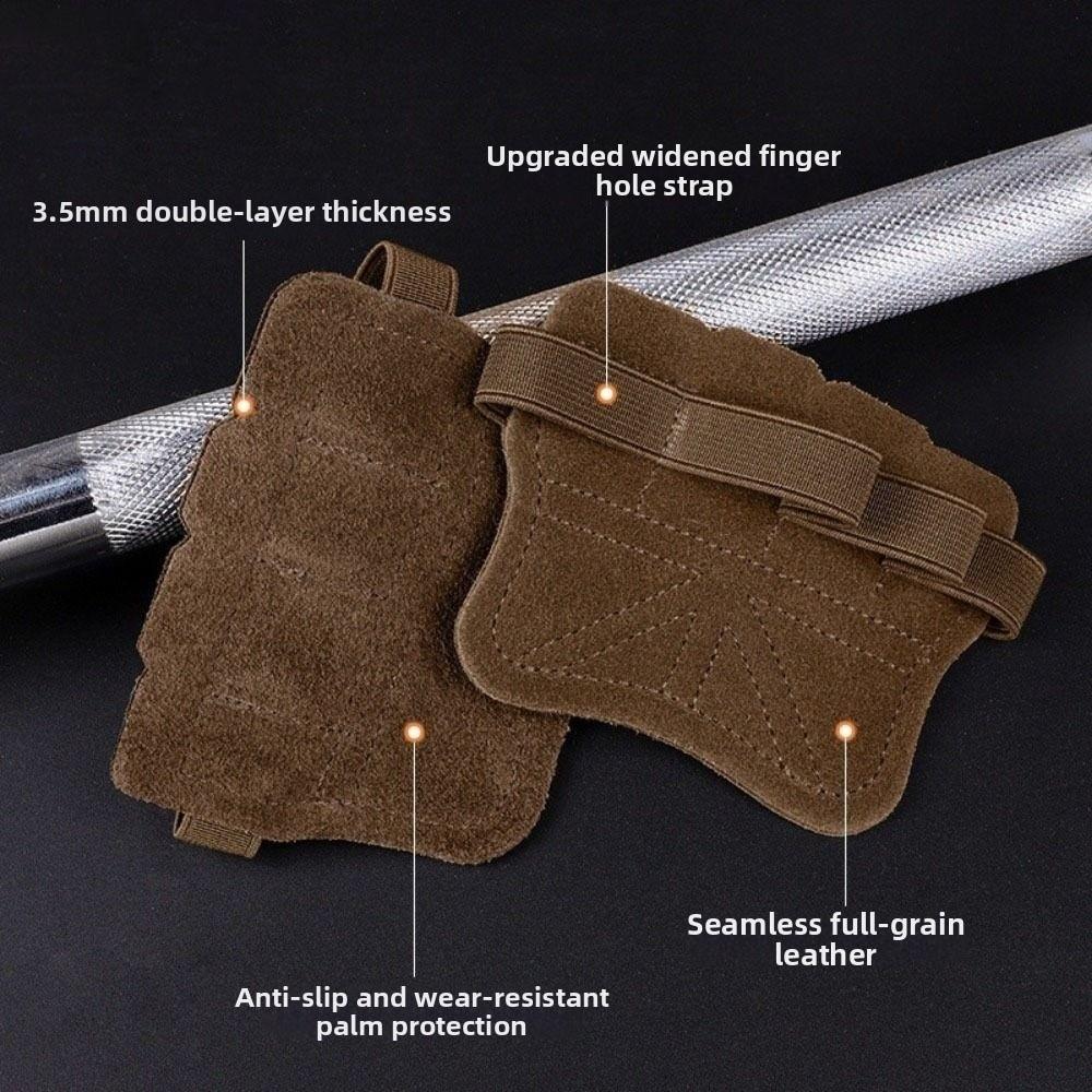 1 Pair Wear-resistant Fitness Four Fingers Gloves Breathable Training Palm Guard Fitness Training