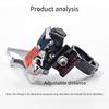 Bicycle direct-mount/direct-lock front derailleur adapter seat 28.6/31.8/34.9MM Suitable for steel /aluminum/carbon frames