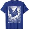 Medieval Bat Gothic Print T-Shirt for Unisex Dark Academia Pastel Goth Style Short Sleeve Tee