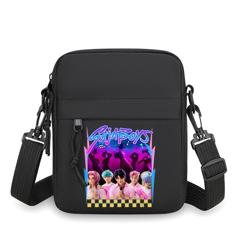 Animation Cartoon Peripheral Simple Multi-Function Portable Mini Square Bag Men'S Casual Shoulder Messenger Bag