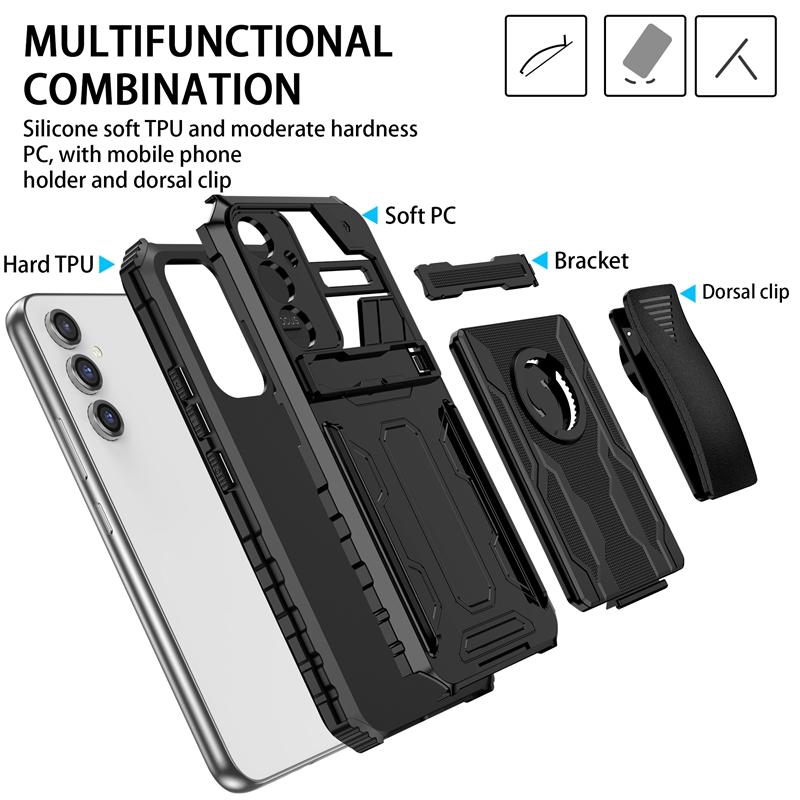 Чехол Military Armor для Samsung Galaxy S24 S23 FE S22 Ultra S21 S20 Note 20 Ultra с креплением на ремень, кобурой и подставкой, с полным защитным покрытием