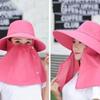 Detachable Neck Sun Visor Hat UV Protection Face Mask New Sunscreen Hat  Women