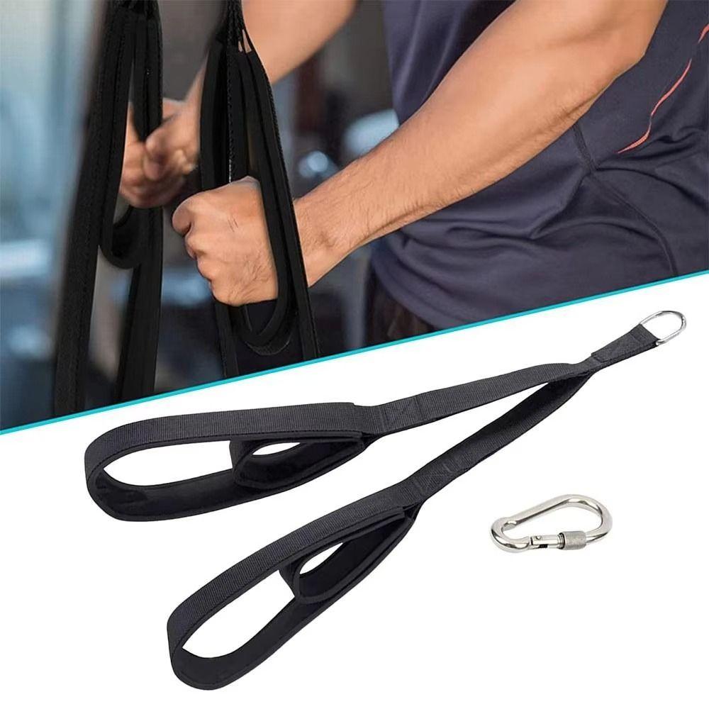 Anti-Slip Arm Strength Rope Muscle Training Pull Down Rope Long Triceps Strap Facepulls/Push Downs