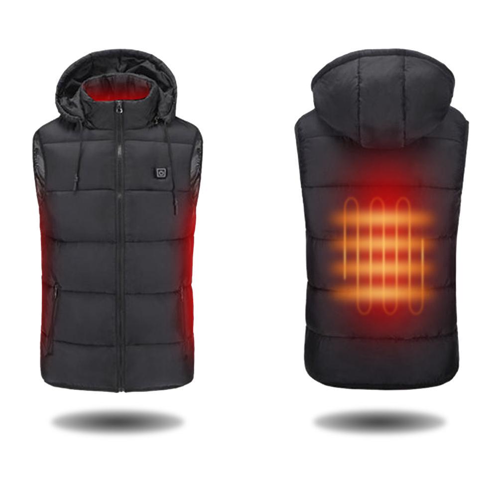 Унисекс интеллектуальный USB термотеплый безопасный жилет с подогревом зимняя теплая куртка с подогревом открытый жилет для катания на лыжах