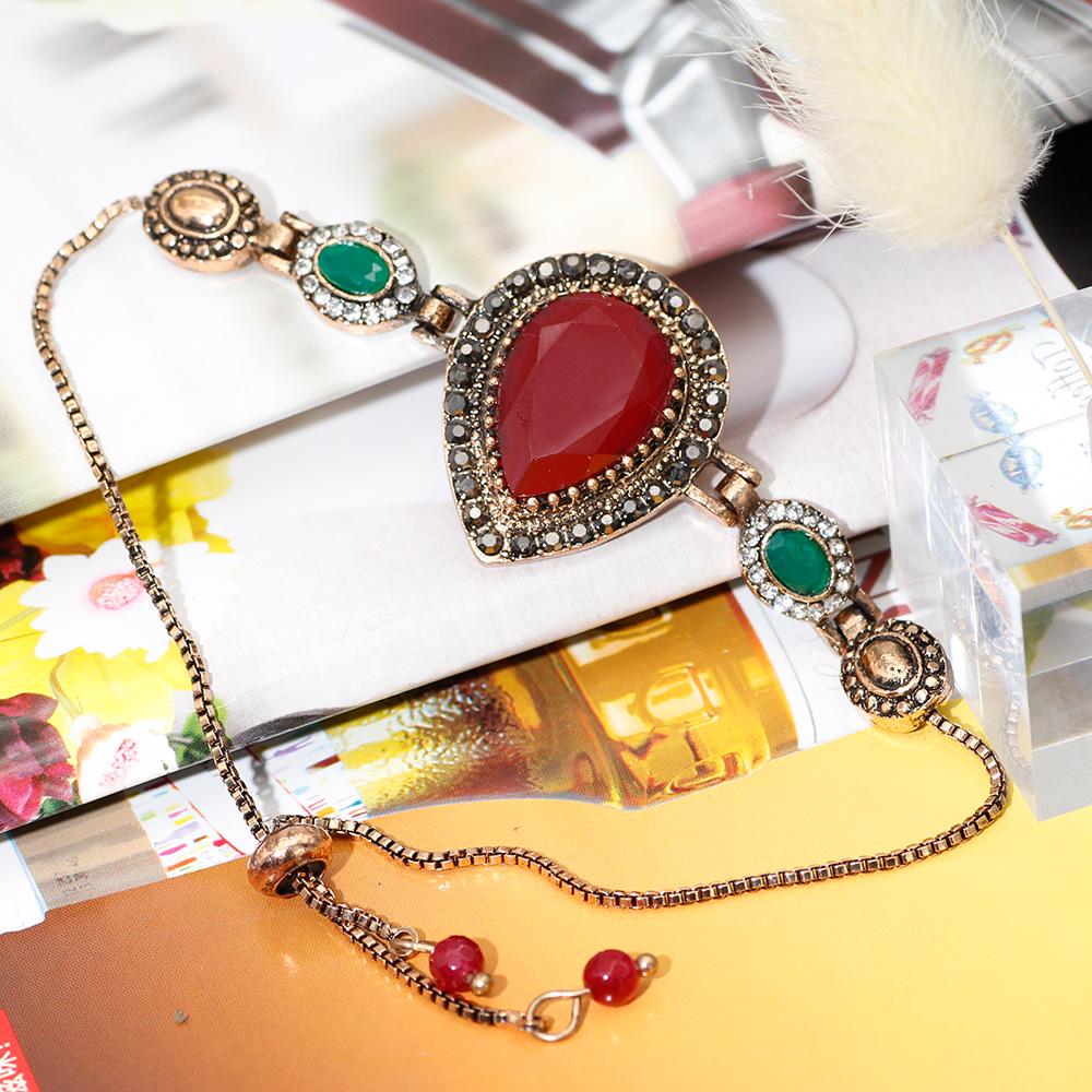 Браслет золотого цвета в стиле ретро, ​​турецкие винтажные украшения для женщин