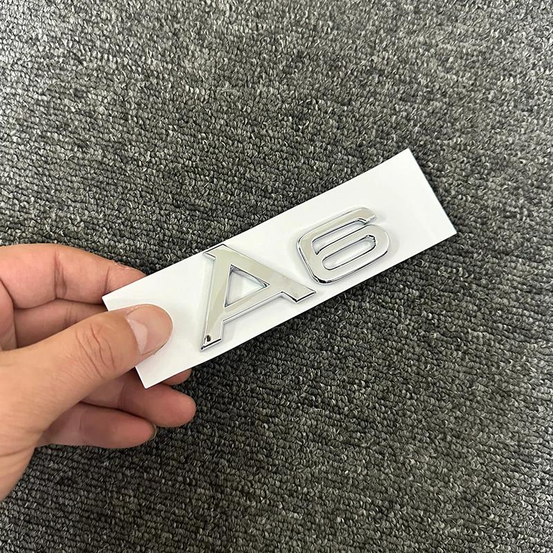 Automobile ABS letters are suitable For 4JHGE A3 A4 A5 A6 A7 letter Sline quattro 2.0T 3.0T logo Black Silver general