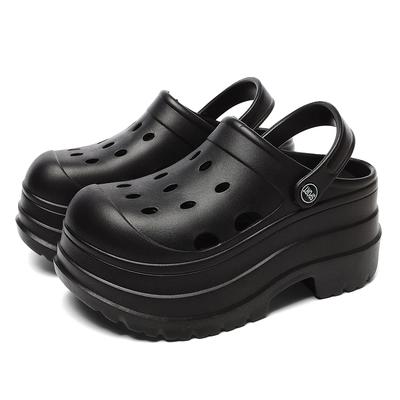 Женские модные летние туфли-сабо на толстой платформе для отдыха на открытом воздухе, женские нескользящие пляжные сандалии с толстой подошвой