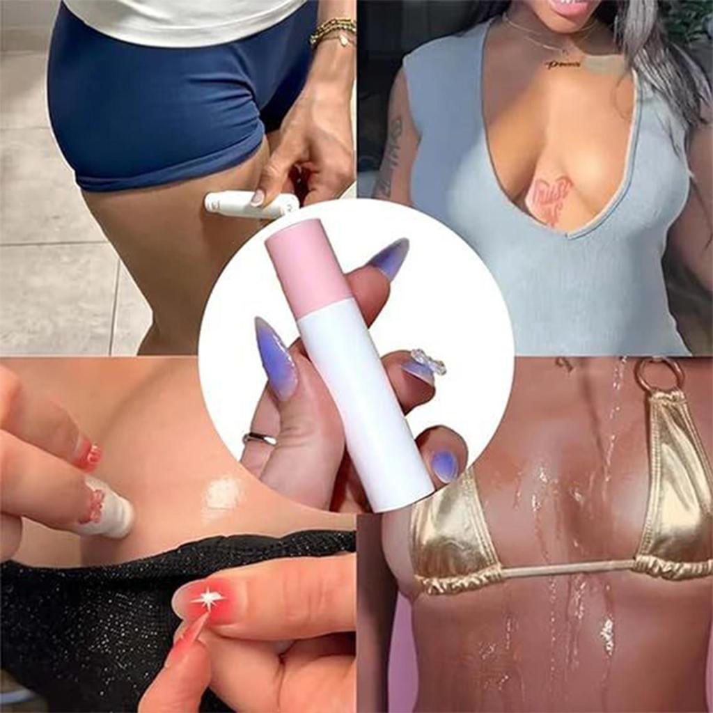 Невидимый клей-адгезив для тела 20 г Водонепроницаемая лента для одежды для танцевального платья, блузки, съемная жидкая модная лента