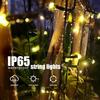 Led Solar String Lights Outdoor Solar Christmas Lights 8 Modes Twinkle Fairy Lights for Xmas Tree Garden Wedding Decoration