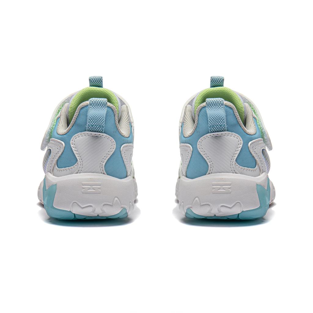 Li Ning Comfortable Non-Slip Durable Low-Top Casual Shoes Kids Sneaker White Green Blue YKNU020-7