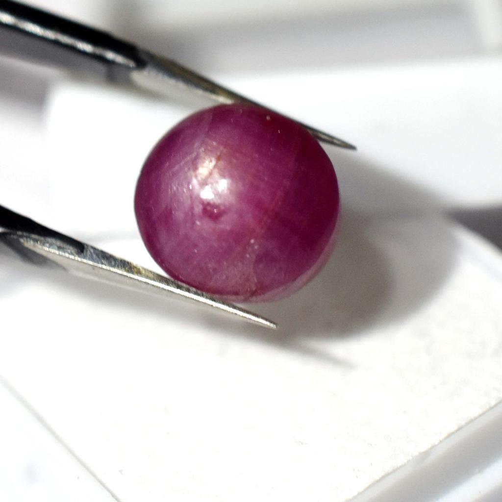Natural Red Ruby Loose Gemstone 9.70 ct Star Oval Shape for Jewelry Making and Gem Collections