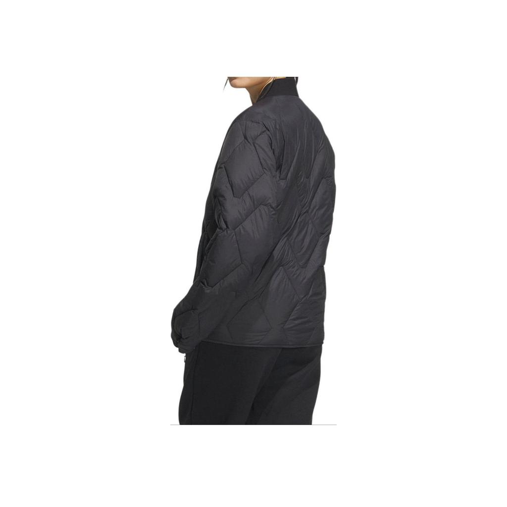 Adidas Сплошной цвет с логотипом, теплая спортивная тренировочная повседневная куртка-пуховик, мужская верхняя одежда, черный IW0775