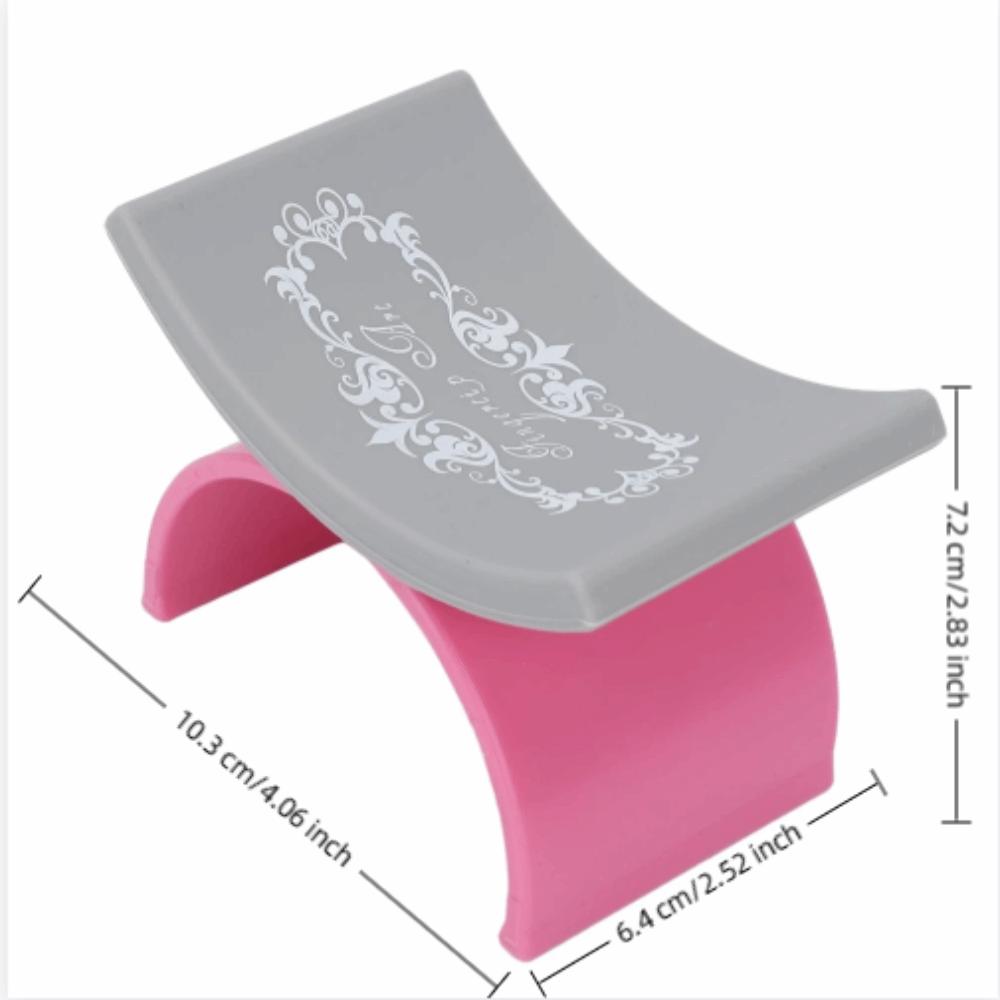 Pink or Black U Shaped Hand Pillow Soft Silicone Nail Art Rest Nail Art Accessories