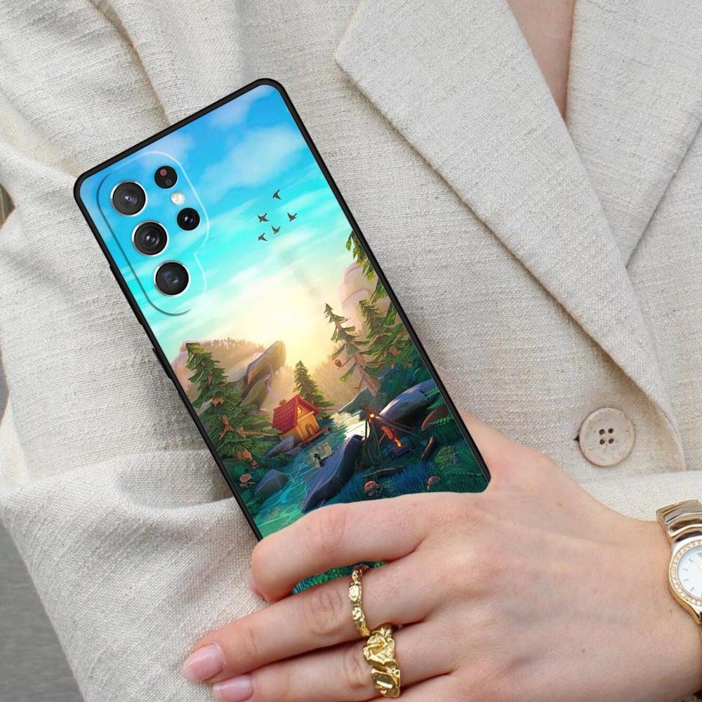Nature Camping Art Cell Phone Case for Samsung Galaxy S26 Ultra S25 S24 S23 S22 S21 S20 Note10 Cover