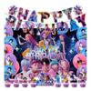 Tableware Theme Kids Birthday Party Supplies, Paper Plates Cups Napkins Candy Box Gift Bags Banner Backdrop All-in-One Decor Set