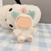 [Cloth Only] 17cm Doll Clothes Cartoon Toy Kitten Hairband Sweet Overalls Set Clothing Set Replacement Exquisite Accessories