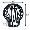 Extension Stops Blockage ,Leaves, Debris Downspout Filter Mesh Strainer Gutter Guard Leaf Filter