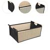 Handwoven Storage Basket Multiuse Desktop Organizer with Handle for Farmhouse Cabinet