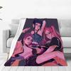 Huntrix Blankets K Pop Demon Hunters Rumi Zoey Mira Soft Warm Throw Blanket Kids Living Room Couch Sofa Bed Christmas Giftsmas
