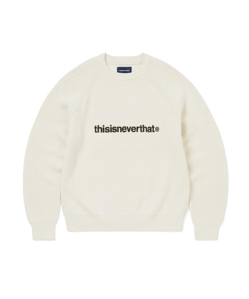 THISISNEVERTHAT T-Logo Knit Sweater White