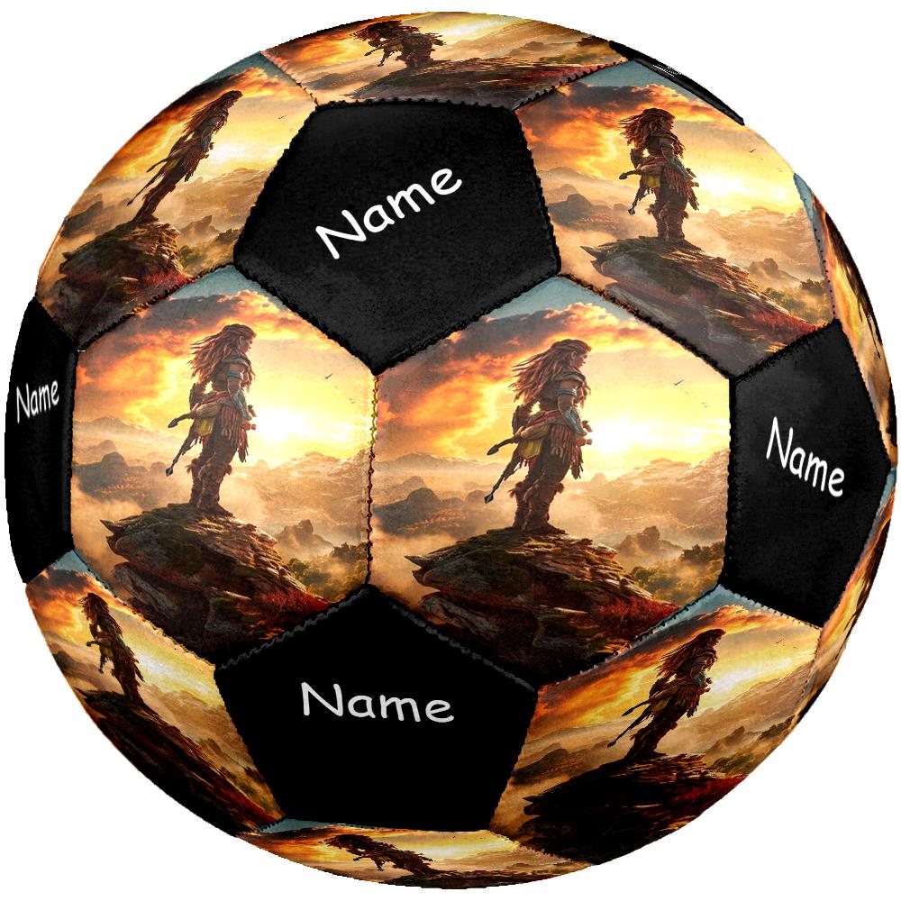 Custom Name Horizon Theme Size 5 Soccer Ball, Suitable for Both Indoor and Outdoor Matches, a Gift Suitable for Everyone.