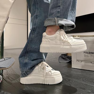 Платформенные белые женские туфли новая высота увеличение летние дышащие женские туфли повседневная обувь спортивная обувь женская обувь дети