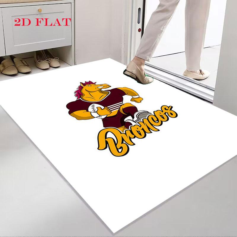 Broncos Roar Carpet Rug for Living Room Bedroom Home Sofa Decoration,Kids play Nonslip Floor Mat