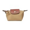 Longchamp Кошелек для мелочи Le Pliage из канваса с кожаной отделкой, на кнопке и молнии, женский, коричневый 30016089526