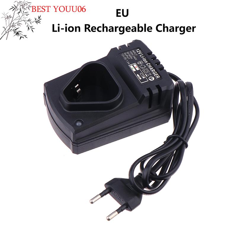 Горячее Универсальное EU Li-ion Зарядное Устройство Для 12В Электрической Литиевой Дрели Электрического Гаечного Ключа Зарядное Устройство Для Аккумулятора Электроинструмента Запчасти