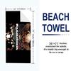 German-language band Print Beach Towel, Large Soft Quick Dry Towel for Beach Camping Swimming
