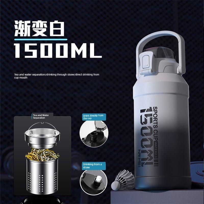 German Quality 316 Large-Capacity Thermos Cup, Outdoor Portable Sports Water Bottle, Ice-Cold Water Cup, Cold-Keeping Cup, Ton-Ton Bucket