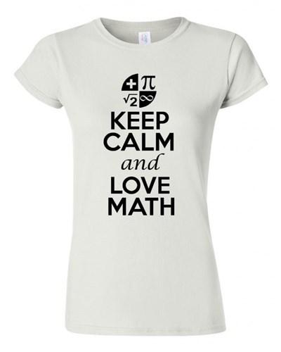 Новая детская футболка Keep Calm and Love Math, футболка для любителя математики, унисекс