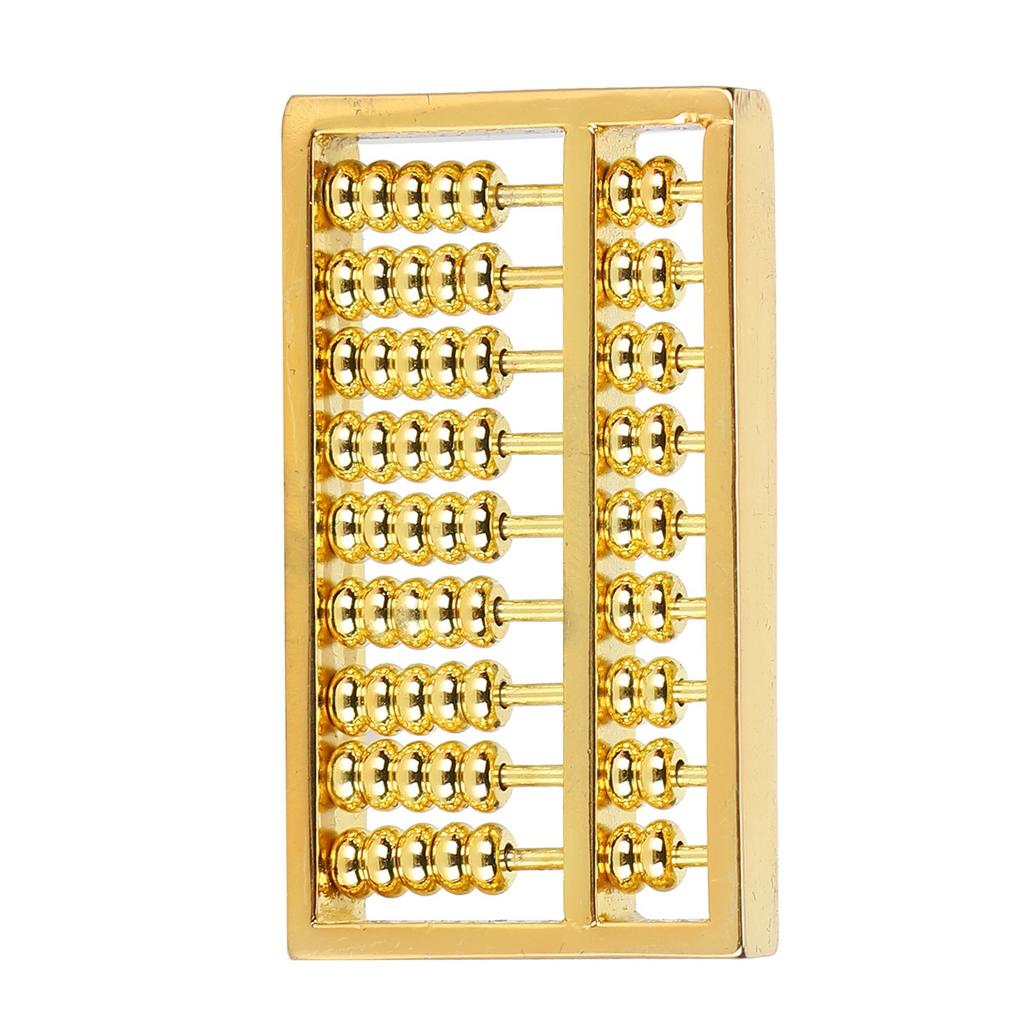 Мини-латунные счеты 9 шестеренок китайский математический счетный инструмент для детей и взрослых коллекция 1,5 дюйма