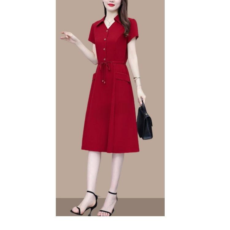 Модное летнее платье для мам, свободного кроя, с завязками на талии, элегантное и стройнящее для женщин среднего возраста