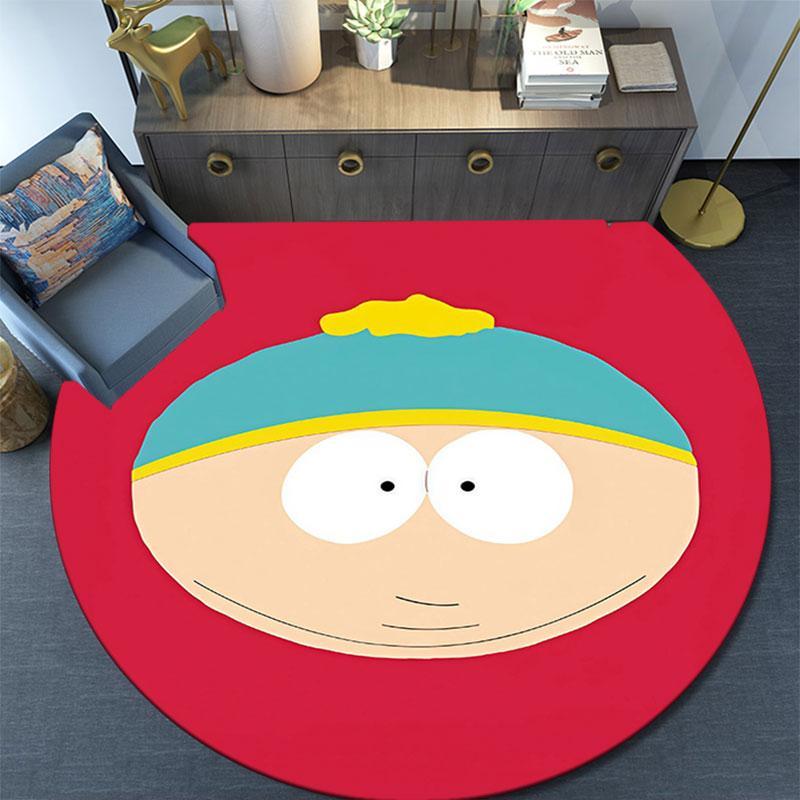 Eric Cartman pattern round rug,Carpet Rug for Living Room Bedroom Playroom ,Non-slip Floor Mat,Holiday Gifts and Birthday Gifts.