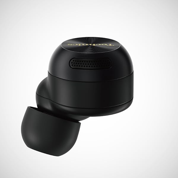 Technics EAH-AZ100-K Wireless Earbuds, Black, Noise Cancelling, 3-Device Multi-Point, High-Resolution Audio Playback